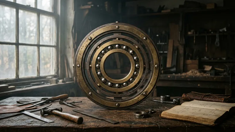 Usine de la révolution industrielle fabriquant des roulements à billes